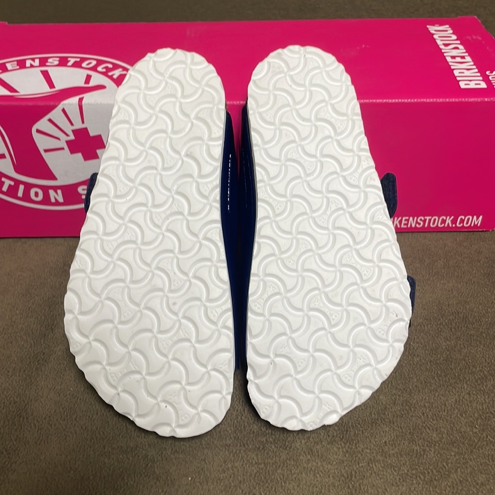 Birkenstock Arizona Kids Patent Navy- asst TF - Picture 4 of 5